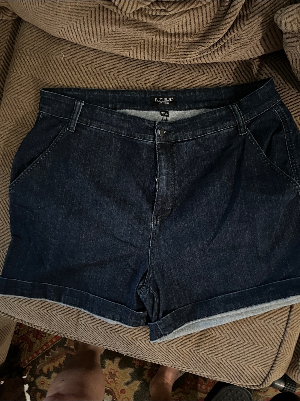 Judy Blue Dark Wash Denim Shorts